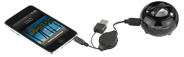 auvisio Mini-MP3-Station mit Akku, Radio, SD-Steckplatz&Lautsprecher auvisio Mini-MP3-Station mit Akku, Radio, SD-Steckplatz&Lautsprecher