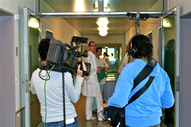 Dreharbeiten in der MediClin Robert Janker Klinik