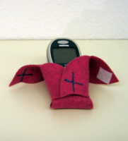 Handytasche aus Wollfilz Handytasche aus Wollfilz