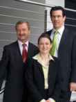 v.l.n.r.: Klaus Kiesel, Susanne Biesenberger, Christoph Ulrich