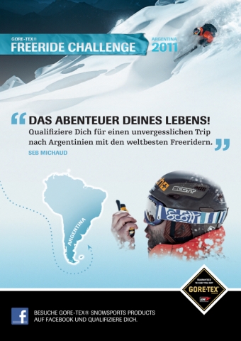 Great White Ark und Gore starten die GORE-TEX® Freeride Challenge auf Facebook. Great White Ark und Gore starten die GORE-TEX® Freeride Challenge auf Facebook.