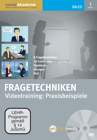Für Verkaufstrainer: Fragetechniken leicht gemacht - mit der myvolutionmedia comicAkademie!
