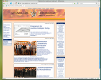 Die Website des Männerchores Liederkranz bietet stets aktuelle Informationen.