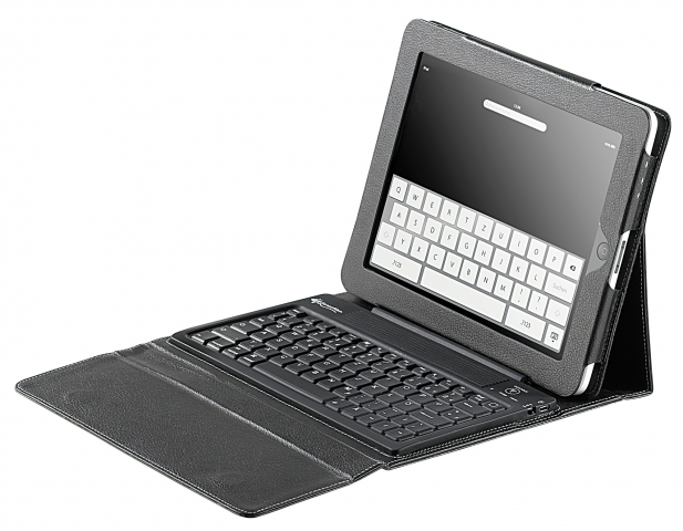 GeneralKeys Schicke iPad-Tasche mit integrierter Bluetooth-Tastatur