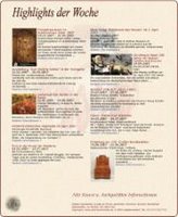 Highlights der Woche Highlights der Woche