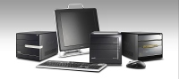 Shuttle XPC Barebones: SN68PTG6, SX38P3 Deluxe, SG33G5M Deluxe (v.l.n.r.)