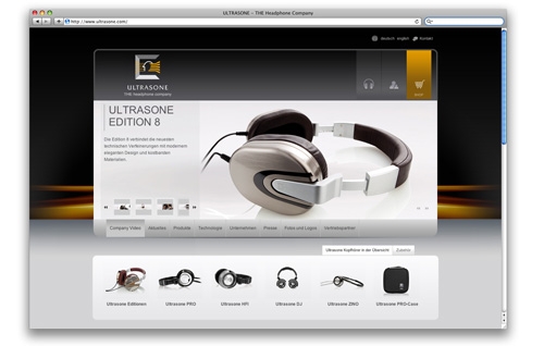 Ultrasone mit umfassendem Webseiten-Relaunch Ultrasone mit umfassendem Webseiten-Relaunch