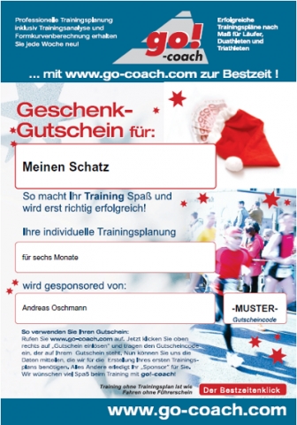 Sportliches Weihnachtsgeschenk mit Langzeitwirkung