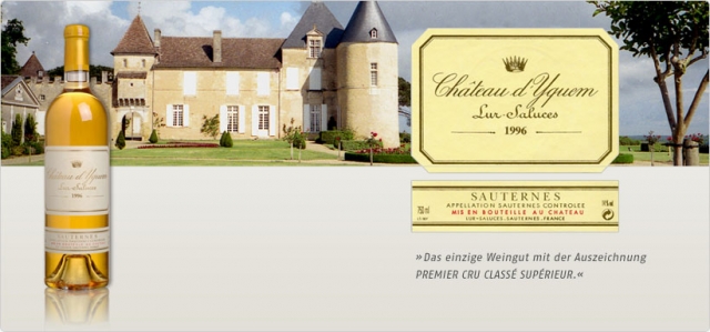 Weine von Château d'Yquem und Latour zum Sensationspreis