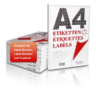 Mediaform hat sein Portfolio um Etiketten für den Laserdruck im DIN A4 Format erweitert.
