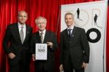 Georg Walkenbach, Lothar Späth und Marco Bühler (v.l.n.r.) bei der Urkundenverleihung