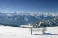 Blick auf die Pinzga-Loipe Blick auf die Pinzga-Loipe
