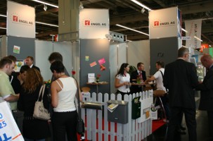 Der Stand der Engel AG lockte zahlreiche Messebesucher an