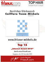 Friseur Bonn erhält Internet Award 2010 Friseur Bonn erhält Internet Award 2010
