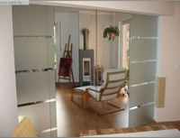 Raumteiler als 4-teilige Glasschiebetür LS2-System ADRIK-Ronneburg Raumteiler als 4-teilige Glasschiebetür LS2-System ADRIK-Ronneburg