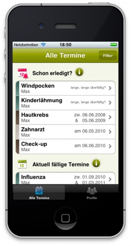 Prävention via Smartphone. Die Felix Burda Stiftung präsentiert die erste kostenlose iPhone App für Prävention via Smartphone. Die Felix Burda Stiftung präsentiert die erste kostenlose iPhone App für