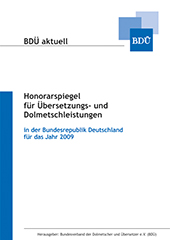 Cover Honorarspiegel