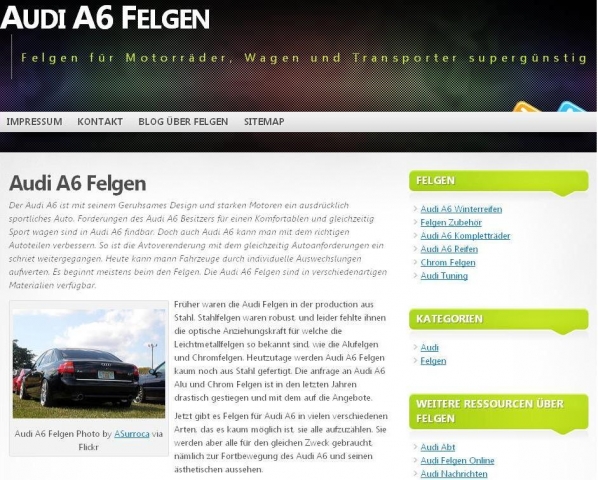 Audi A6 Felgen Design und Auto Ratgeber