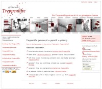 Webseite www.gebraucht-treppenlifte.de