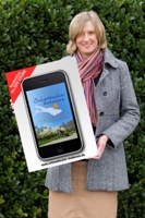 Sunview4u Geschäftsführerin Michaela Adomat präsentiert die iPhone App Schwäbischer Bodensee
