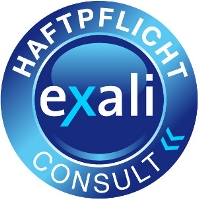 Professionelle Consultants werben mit dem exali Haftpflicht-Siegel. Professionelle Consultants werben mit dem exali Haftpflicht-Siegel.