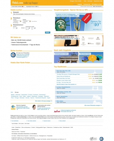 Hotels.com beim Kundenservice die Nummer Eins Hotels.com beim Kundenservice die Nummer Eins