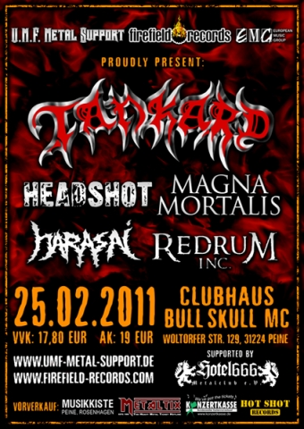 Die Frankfurter Thrash-Metal-Urgesteine Tankard kommen nach Peine! Die Frankfurter Thrash-Metal-Urgesteine Tankard kommen nach Peine!