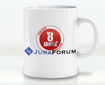 8 Jahre JuraForum: 5 GRATIS JuraForum.de Tassen ab Montag zu verschenken! 8 Jahre JuraForum: 5 GRATIS JuraForum.de Tassen ab Montag zu verschenken!