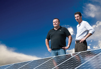 Erwin Stricker und Armin ziegler gründeten 2010 CLEEN Solair - Energie & Heizsysteme. 