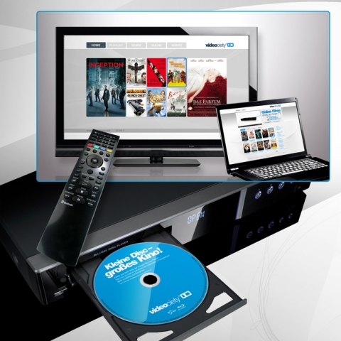 videociety streamt Blockbuster in High Definiton auf Blu-ray-Player und PlayStation®3