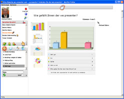 Screenshot Webkonferenztool we:presenter Screenshot Webkonferenztool we:presenter