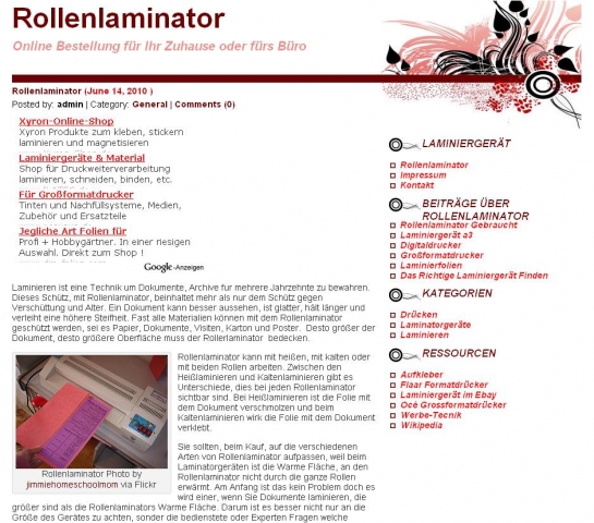 Rollenlaminator informiertüber Heißund Kalt laminieren