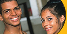 Kubanisches Tanzpaar bei BAILA EN CUBA Kubanisches Tanzpaar bei BAILA EN CUBA