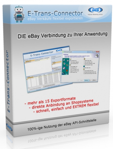 E-Trans-Connector.de: Universal-Export-Tool für eBay-Verkäufe E-Trans-Connector.de: Universal-Export-Tool für eBay-Verkäufe