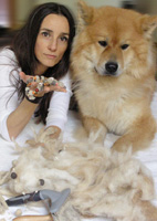 Schmuck aus Hundewolle