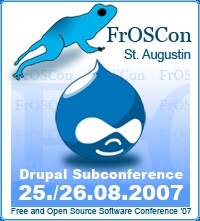 Drupal FrOSCon Badge Drupal FrOSCon Badge