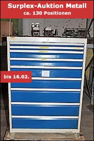 Gebrauchtmaschinen-Auktion bei Surplex