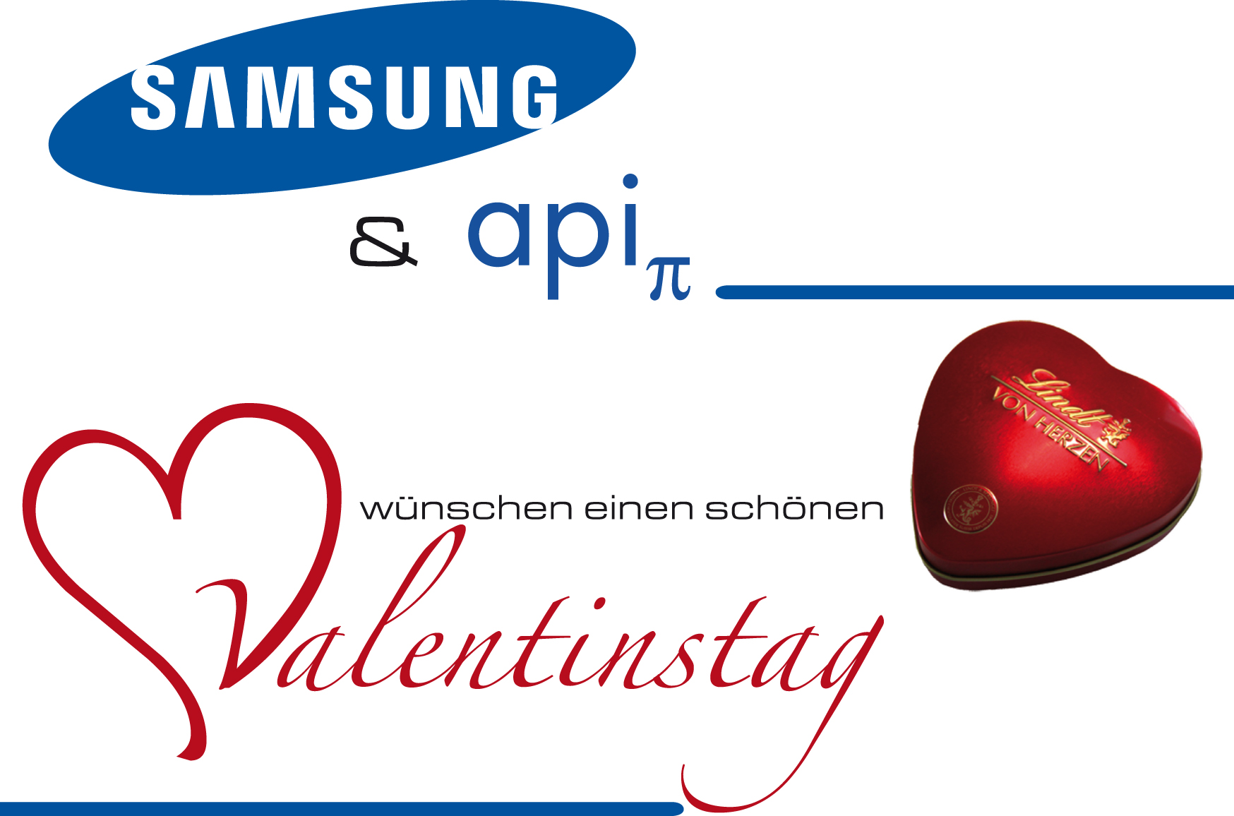 api und Samsung mit süßem Grußzum Valentinstag api und Samsung mit süßem Grußzum Valentinstag