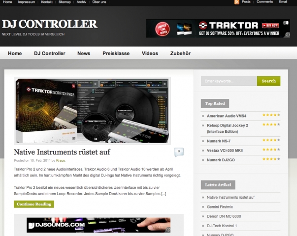 DJController.de gelauncht DJController.de gelauncht