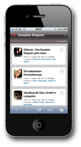 Das Easylists-Magazin wird mobil Das Easylists-Magazin wird mobil
