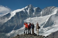 Wanderer vor dem Großglockner Wanderer vor dem Großglockner