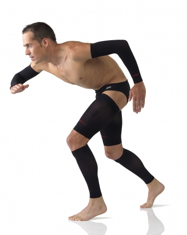 Neu: Oberschenkel- und Armtubes von O-motion - starke Kompression für sportliche Leistung Neu: Oberschenkel- und Armtubes von O-motion - starke Kompression für sportliche Leistung