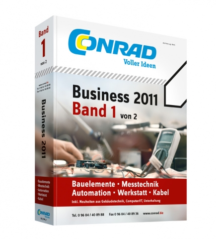 Neuer Katalog von Conrad: Business 2011 Band 1 von 2
