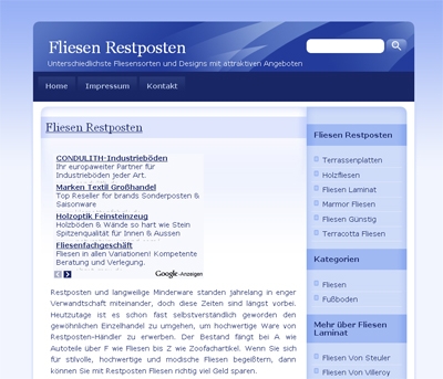 Neues Portal veröffentlicht grosse Auswahlüber Fliesen Restposten