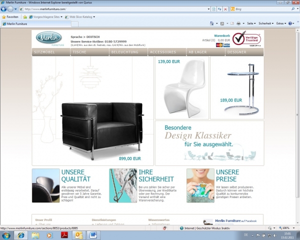Merlin Furniture geht mit neuer IT-Anwendung online Merlin Furniture geht mit neuer IT-Anwendung online