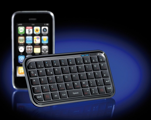 GeneralKeys Mini-Bluetooth-Tastatur für PC, iPhone, Smartphone&Co GeneralKeys Mini-Bluetooth-Tastatur für PC, iPhone, Smartphone&Co