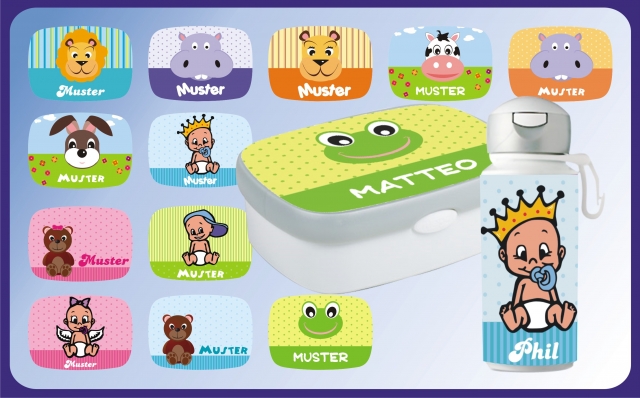 Verwechslung ausgeschlossen:  Personalisierte Kinder-Frühstückssets von MY-BABY-SHOP.com
