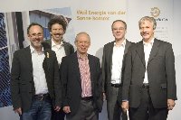 Günther Cramer mit der Geschäftsleitung von Wagner & Co