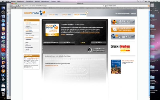 TEAMWORK- erfolgreicher Anwender des DUON-Portals TEAMWORK- erfolgreicher Anwender des DUON-Portals