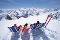 Sonnenanbeter im Schnee